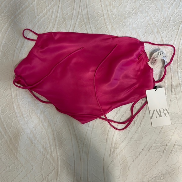 Brand New - pink bandana tie top - Picture 1 of 3